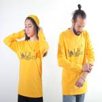 تیشرت آستین بلند keep it simple زرد