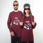 تیشرت آستین بلند MOUNTAIN زرشکی
